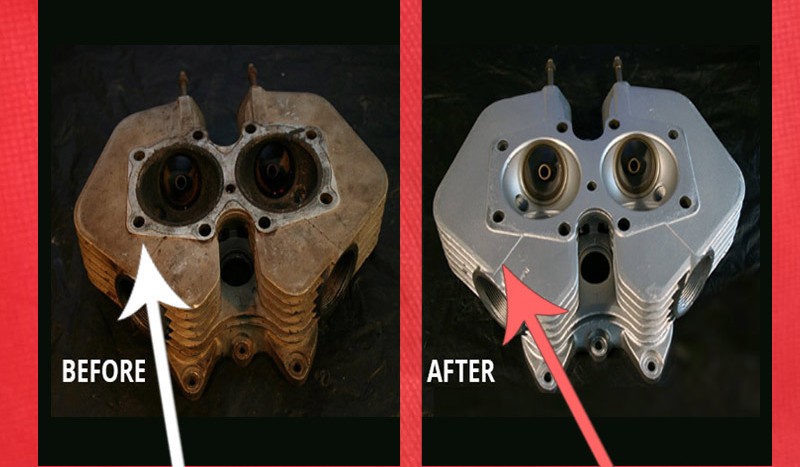 Vapor blasting restoration process